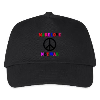 Make love not war - Kids’ Baseball Cap - black - Front