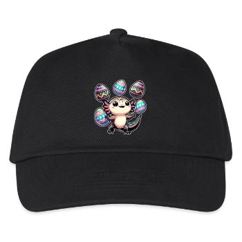 Axolotl Juggler Easter Eggs - Kids’ Baseball Cap - black - Front