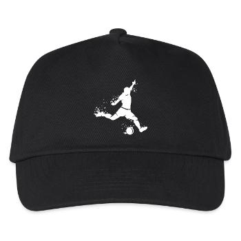 Fußball Spieler Explosion Team EM 2024 icon Fan - Kinder Basecap - Schwarz - Vorne