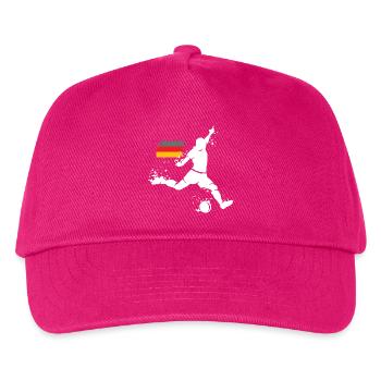 Fußball Deutschland Spieler Team Explosion EM 2024 - Kinder Basecap - Fuchsia - Vorne