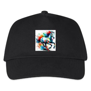 Horse - Kids’ Baseball Cap - black - Front