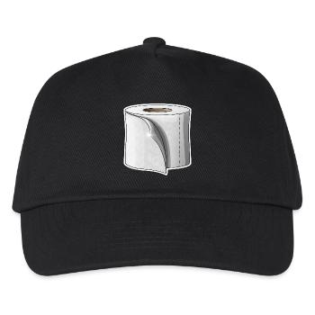 Toilet Paper - Kids’ Baseball Cap - black - Front