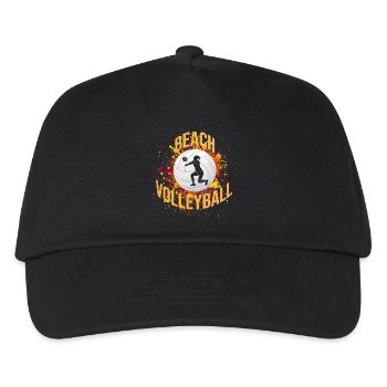 Beachvolleyball - Kinder Basecap - Schwarz - Vorne
