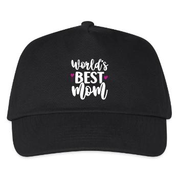 Die beste Mutter der Welt - Kinder Basecap - Schwarz - Vorne