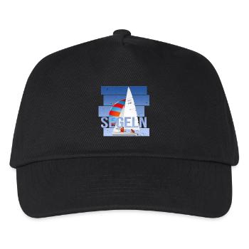 Segeln- Segelsport - Kinder Basecap - Schwarz - Vorne