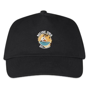 Meine DNA - Billard - Kinder Basecap - Schwarz - Vorne