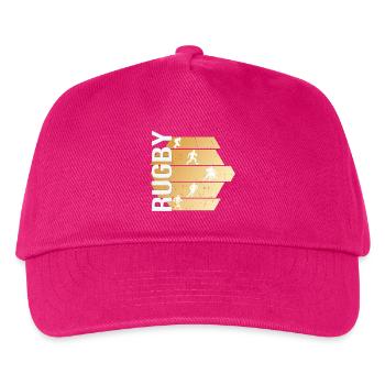 Rugby - Kinder Basecap - Fuchsia - Vorne