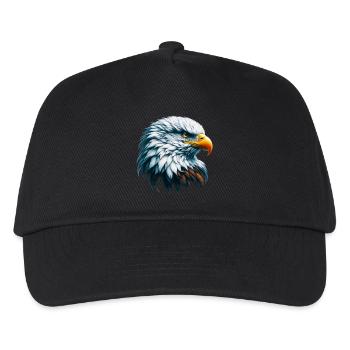 Adler - Kinder Basecap - Schwarz - Vorne