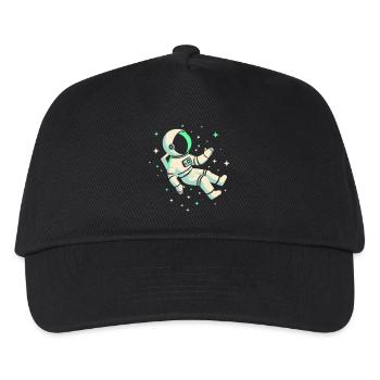 Astronaute - Casquette de baseball Enfant - noir - Devant
