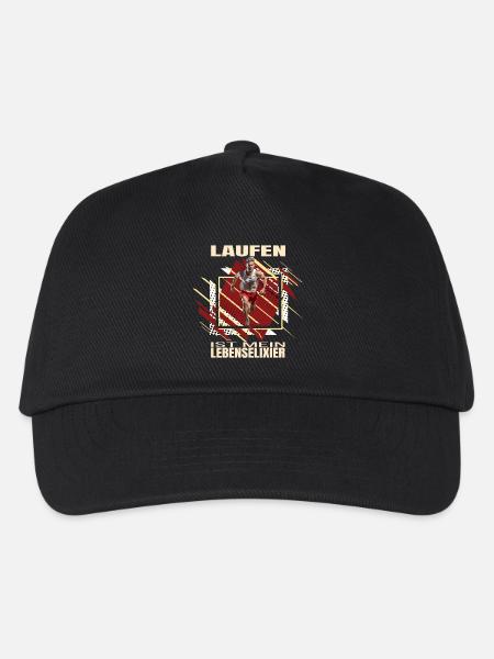 Laufen ist mein Lebenselixier - Kinder Basecap - Schwarz