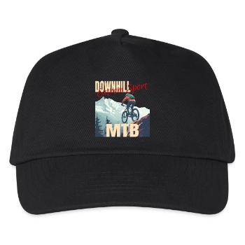 Downhill - Extrem Sport - Kinder Basecap - Schwarz - Vorne