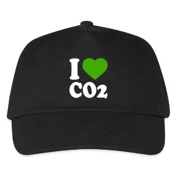 I love co2 - Casquette de baseball Enfant - noir - Devant