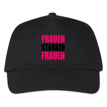 frauen stärken frauen - Kinder Basecap - Schwarz - Vorne