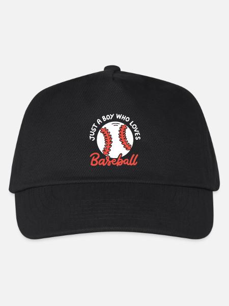 Baseball-Liebhaber Baseball-Spieler - Kinder Basecap - Schwarz