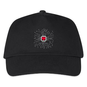 Le coeur est une machine - Casquette de baseball Enfant - noir - Devant
