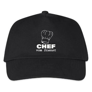 CHEF VOM DIENST - Kinder Basecap - Schwarz - Vorne