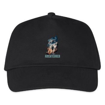 Abenteurer - Kinder Basecap - Schwarz - Vorne