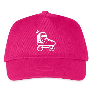 Rollschuhe Cartoon Stil - Kinder Basecap - Fuchsia - Vorne