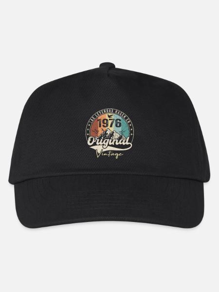 Retro 1976 Geburtstagsgeschenk 1976 Jahrgang 1976 - Kinder Basecap - Schwarz