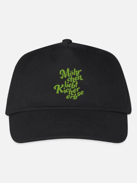 Logo without background green - Kinder Basecap - Schwarz