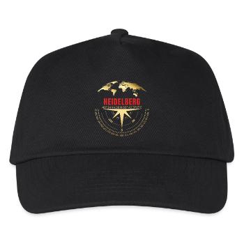 Koordinaten Heidelberg - Kinder Basecap - Schwarz - Vorne
