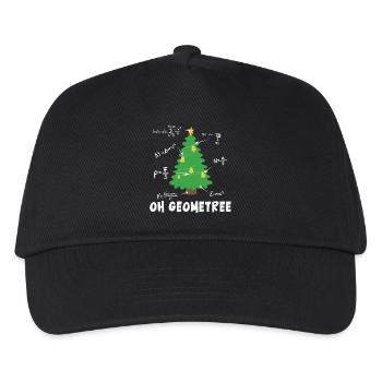Oh Geometrisch Frohe Weihnachten Mathe Arithmetik - Kinder Basecap - Schwarz - Vorne