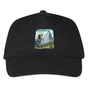 I thought this was the FLAT TRAIL - Hiking Mountains - Kids’ Baseball Cap - black - Front