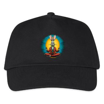 Osterhase Yoga - Kinder Basecap - Schwarz - Vorne