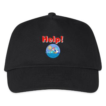 Plastic Environmental Protection - Kids’ Baseball Cap - black - Front