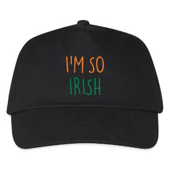 I'M SO IRISH Ireland Irland - Kinder Basecap - Schwarz - Vorne