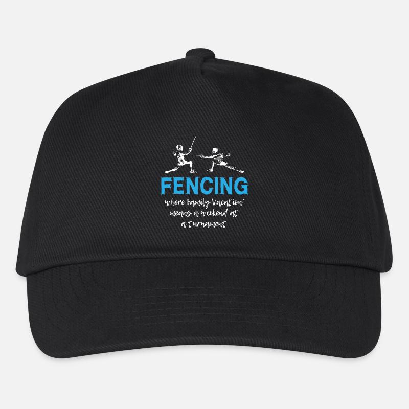 Fencing Weekend at a Tournament - Kinder Basecap - Schwarz