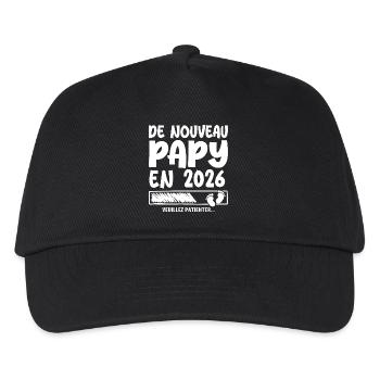 2026 wieder Opa - Kinder Basecap - Schwarz - Vorne