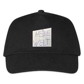 Meine Welt // Wie sie mir gefällt! - Kinder Basecap - Schwarz - Vorne