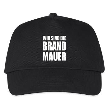 wir sind die brandmauer - Kinder Basecap - Schwarz - Vorne