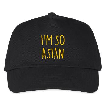 I'M SO ASIAN Asiatisch Asien - Kinder Basecap - Schwarz - Vorne