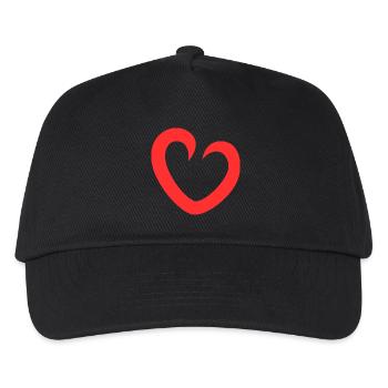 Heart Treasure Favorite Person I Love You - Kids’ Baseball Cap - black - Front