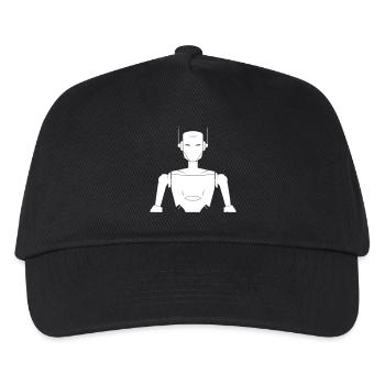 Roboter - Maschinen Cyborg - Kinder Basecap - Schwarz - Vorne