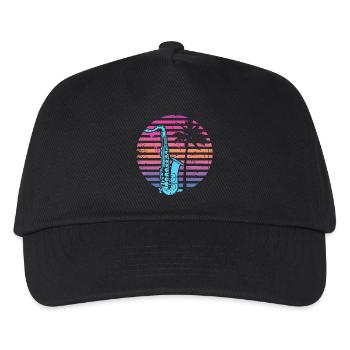 90s Saxophone - Kids’ Baseball Cap - black - Front