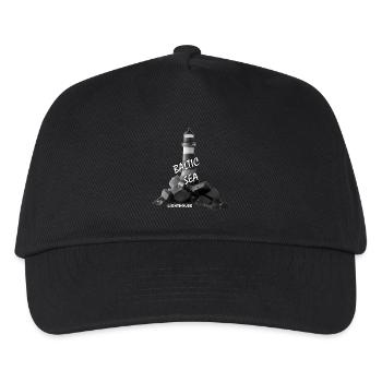 Leuchtturm - Kinder Basecap - Schwarz - Vorne
