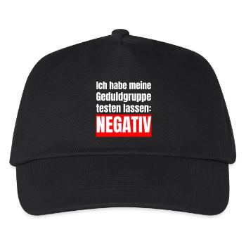 Mon groupe de patience est négatif - Casquette de baseball Enfant - noir - Devant