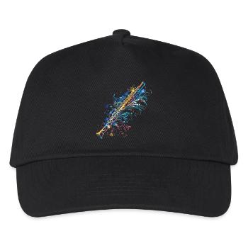 Flute Comic - Kids’ Baseball Cap - black - Front