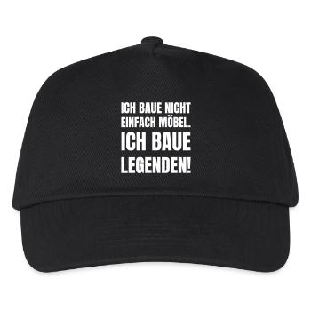 Ich baue nicht einfach Möbel. - Kinder Basecap - Schwarz - Vorne