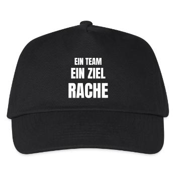 Ein Team, ein Ziel, Rache! - Kinder Basecap - Schwarz - Vorne