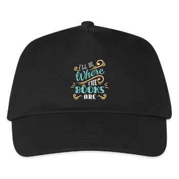 I'll Be Where The Books Are - Kids’ Baseball Cap - black - Front