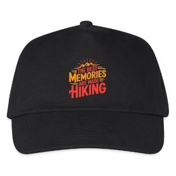 Wandern - Kinder Basecap - Schwarz - Vorne