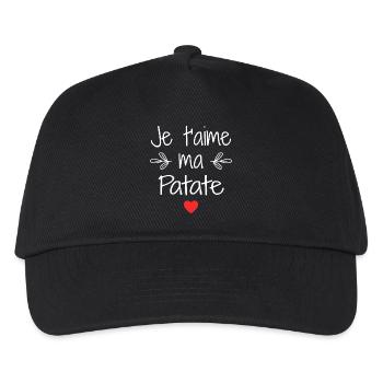 Ich liebe dich, meine Kartoffel - Kinder Basecap - Schwarz - Vorne