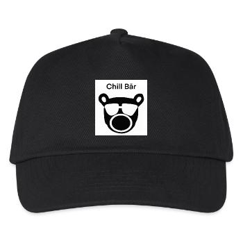 Chill Bär - Kinder Basecap - Schwarz - Vorne