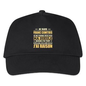 Franc comtois I don't shut my mouth frank comté - Kids’ Baseball Cap - black - Front