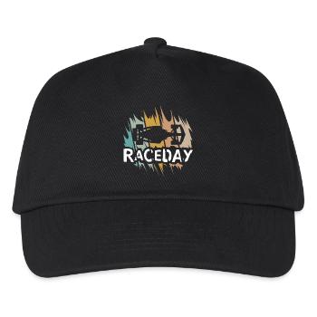 Raceday for racing fans - racing and racing cars - Kids’ Baseball Cap - black - Front
