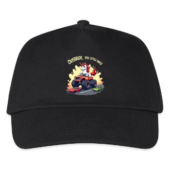 Monster Truck Unicorn - Kids’ Baseball Cap - black - Front